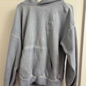 PLAYBOY Light Gray Hoodie Sweater